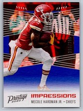 2020 Panini Prestige Impressions Xtra Points Blue #IM-MH Mecole Hardman 193/299