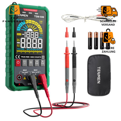 Digitalmultimeter TRMS 6000 Counts AC/DC Spannungstester Widerstand NCV Gerät