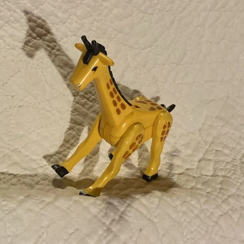 VINTAGE Fisher Price Giraffe Little People w Posable Neck Legs from Circus Train