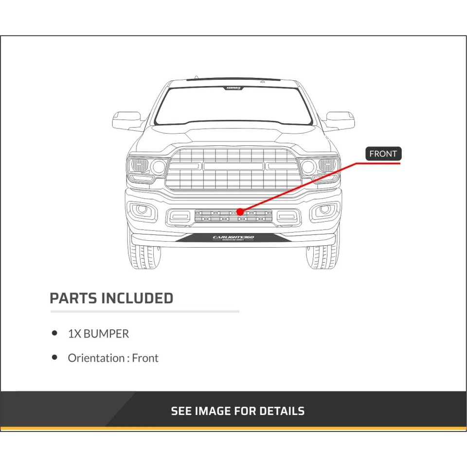 For Dodge Ramcharger 1990 1991 1992 1993 2-DR Bumper | Front Chrome | CH1002145 Foto 2 de 2