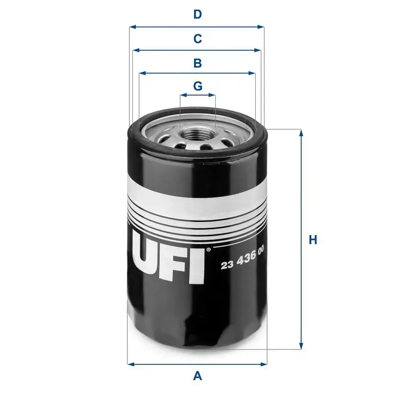 Oil filter Spin-on Filter 23.436.00 UFI for AUDI VW SEAT SKODA - Image 5