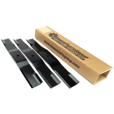 (3) Low Lift Blades for Bobcat, Ariens, Bad Boy, Exmark, Hustler 54'' 112243-02
