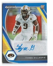 2021 Panini Prizm Tyree Gillespie Blue #DPA-TGI Auto Missouri Tigers