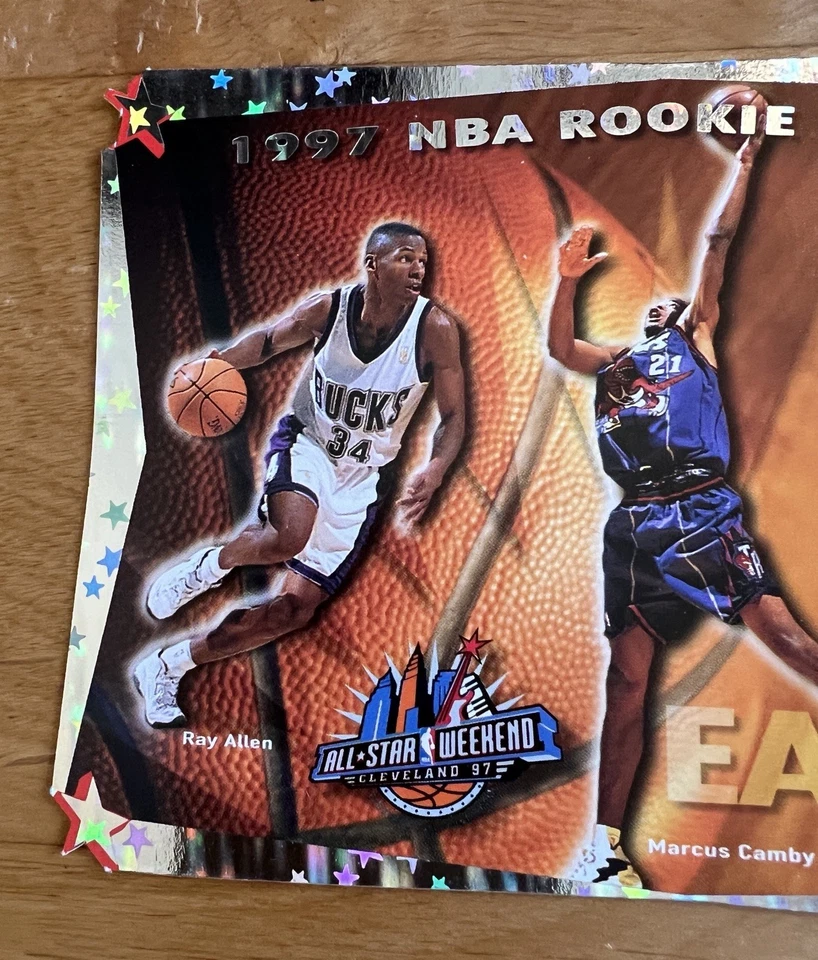 1996-97 Upper Deck NBA Rookie All Stars Iverson Kobe Bryant Marbury/5000 Mamba Foto 2 de 4