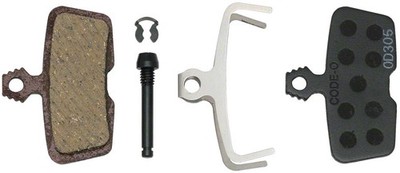 Disc Brake Pads - Organic Compound, Steel Backed, Quiet, For Code/Code R/Code