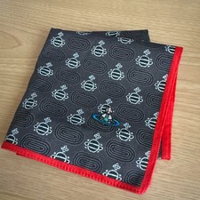 Vivienne Westwood Silk 100 Handkerchief Black Red Used
