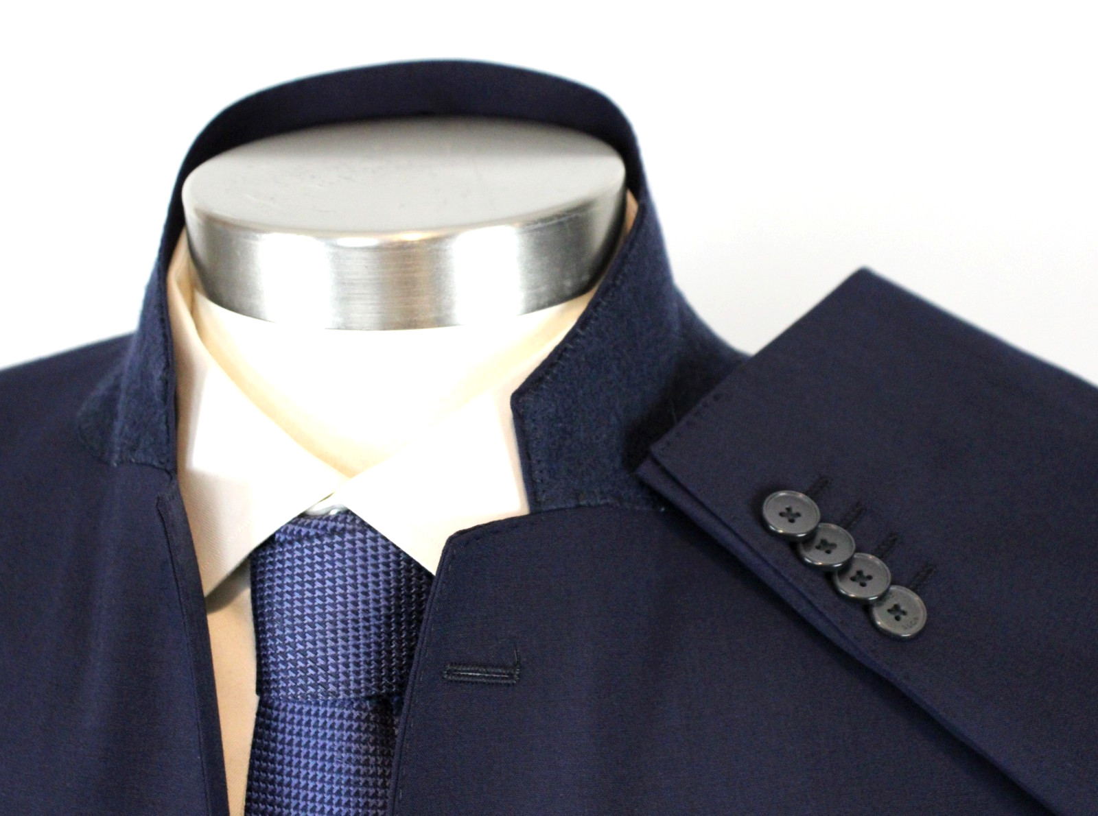 Hugo Boss Sport Coat 40 R Mens Slim Fit Huge Navy Blue Wool Blazer Jacket NWT thumbnail 6