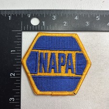 Vintage c 1990s Blue  Yellow NAPA AUTO PARTS Store Patch AAAE