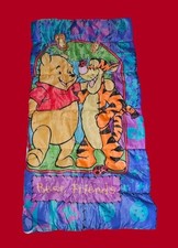 Vintage 90s Disney Winnie the Pooh Best Friends Tigger Sleeping Bag 27  x55  