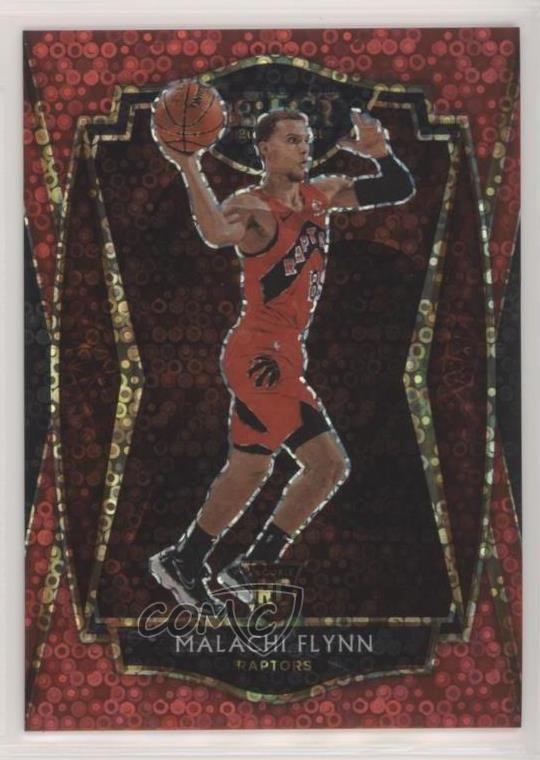 2020-21 Panini Select Premier Level Red Disco Prizm 15/49 Malachi Flynn #170 0c6