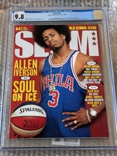 1999 SLAM #32 Allen Iverson CGC 9.8 RARE Address-Less Copy Highest Graded POP 4