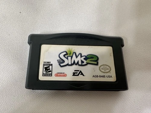 Sims 2 Nintendo Gameboy Advanced Game GBA EA Cartridge Tested Working Authentic