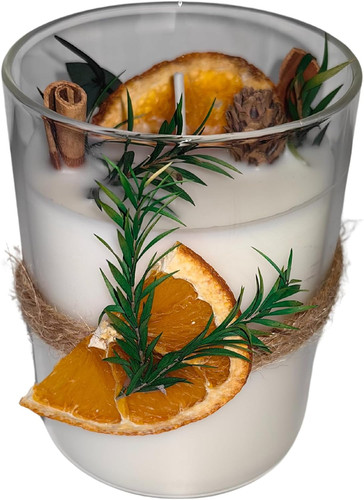 LUXORIA Scented Candles for Home - Long Burning Candle Clearance, White