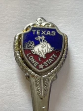 Texas Lone Star State Vintage Souvenir Spoon Collectible