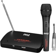 Pyle PDWM100 Wireless or Wired Unidirectional Vocal Microphone with Switch