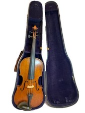 Unlabeled Antique Violin c.1900 Possible Transylvania Case 4/4