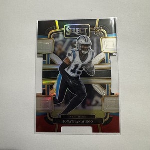 2023 Panini Select #16 Jonathan Mingo Black and Red Prizms Die Cuts