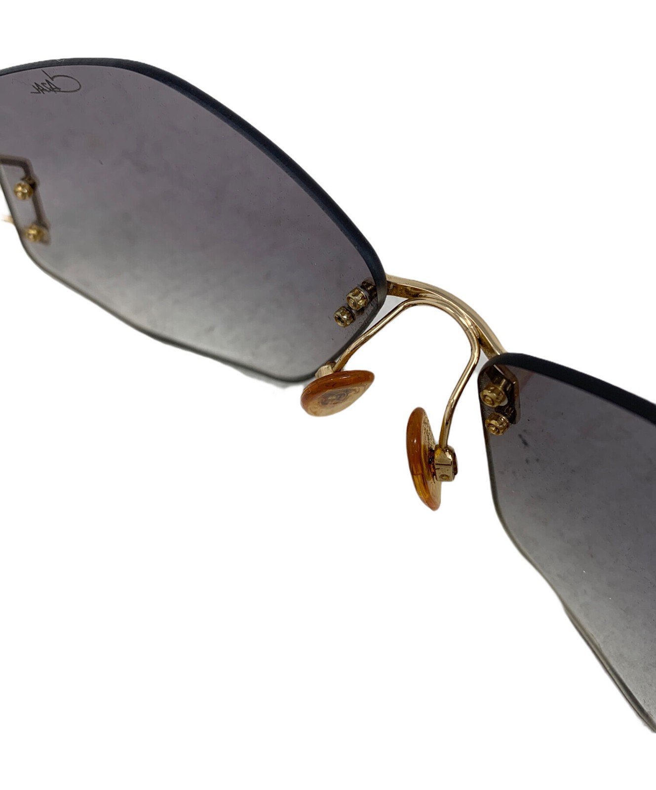 CAZAL 933 Women's Sunglasses Burberry Trench Coat Gold Used - Includes Case thumbnail 4