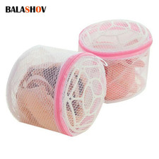 1pc 15x14cm Mesh Bra Washing Bag Polyester Lingerie Underwear Laundry Organizer