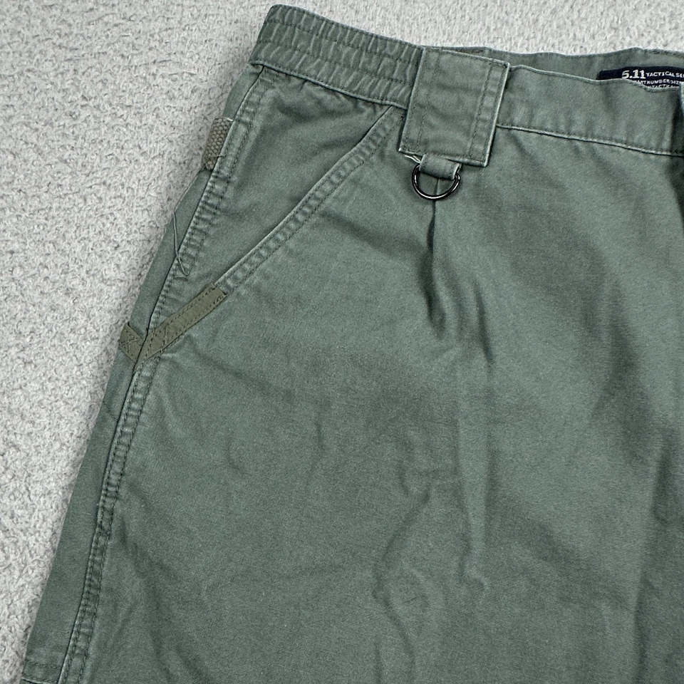 Calça tática masculina 5.11 34x36 verde carga caminhada ao ar livre roupa de trabalho ajuste regular - Imagem 4 de 4