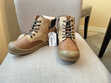 Sonoma Boys Leather Boots Size 2 W/Side Zipper NWT