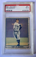 1941 Play Ball Joe DiMaggio #71 PSA 3 VG