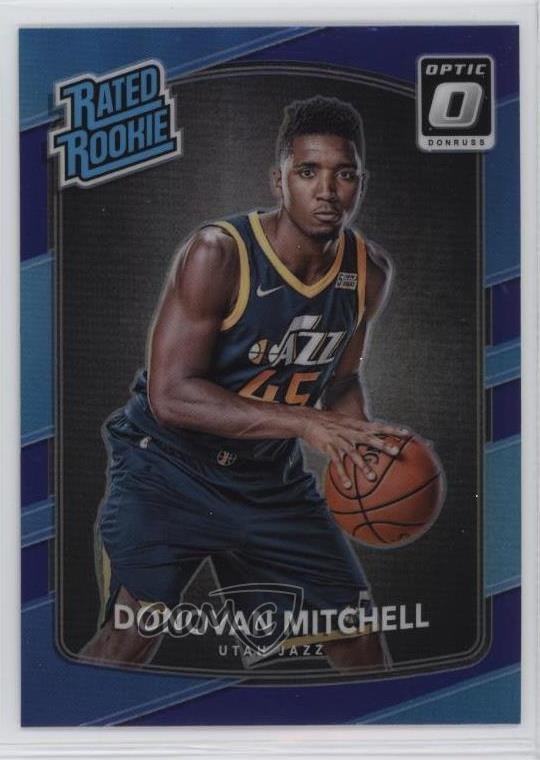 2017-18 Panini Donruss Optic Rated Rookie Purple Prizm Donovan Mitchell #188 1pd