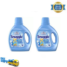 (2 PACK) Snuggle Liquid Fabric Softener, Blue Sparkle, 66 oz, 97 Loads, Fresh 0.13 per gallon