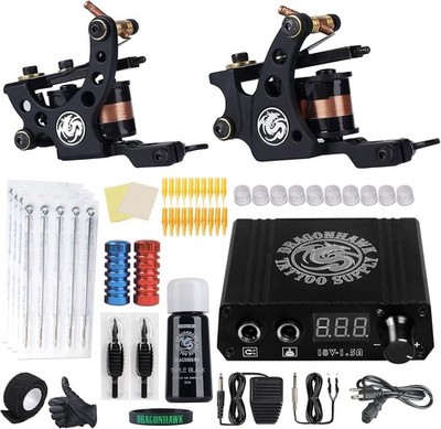 PROFESIONAL Maquina De Tatuaje Kit Para Tatuar Tattoo Rotativa Pluma Inalambrico