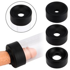 Silicone Vacuum Seals Penis Pump Comfort Universal Donut Sleeves M, L Cylinde