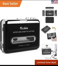 Cassette to MP3 USB Tape Player - Lightweight Converter for Vintage Music Lovers