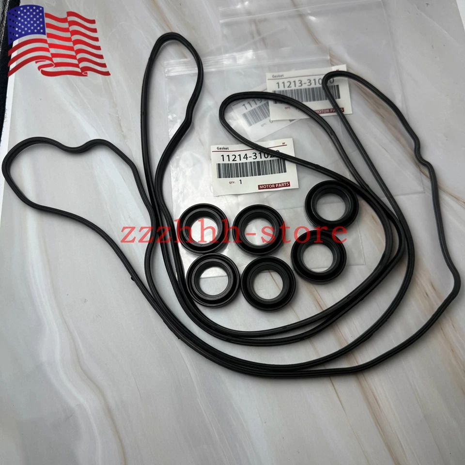 US For LEXUS 2006-2013 IS250 / IS350 VALVE COVER GASKETS & SPARK PLUG SEAL SET - Image 2 of 4