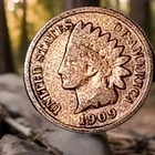 1909 Indian Head Cent Actual Coin Shown - 2
