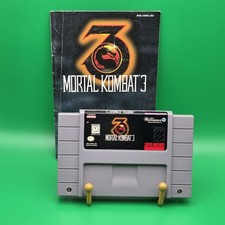 Mortal Kombat 3 Super Nintendo SNES Game + Manual Authentic