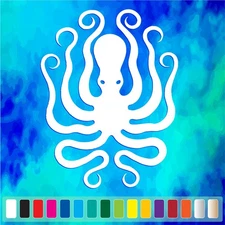 OCTOPUS cut vinyl decal #1 car truck window Ocean Sea Life stickers