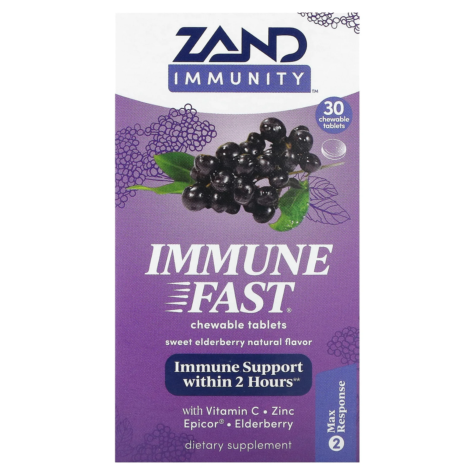 Иммунитет, Immunity Fast, Сладкая бузина, 30 жевательных таблеток
