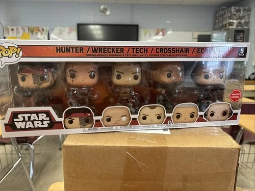 Funko Pop! Vinyl: Star Wars - Echo / Wrecker / Tech / Crosshair / Hunter 5 pack