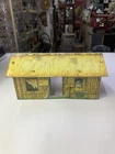 Marx Tin Litho Jungle Trading Post Building for Jungle Jim or Daktari Playsets
