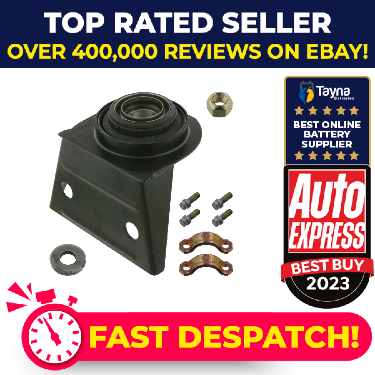 Propshaft Mounting fits MERCEDES ML230 W163 2.3 Centre 98 to 05 M111.977 Febi