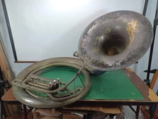 Frank Holton Sousaphone Elkhorn Wisconsin #79568 w/ Collegiate Mouthpiece