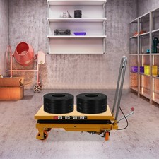 150kg/330lbs Hydraulic Scissor Lift Table Handling Transportation Lifting Bench