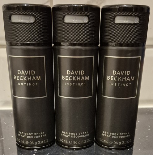 David Beckham Instinct Body Spray Deodorant, 150 ml (3er Pack)