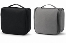 MUJI Hanging Toiletry Case Black Medium Gray 16x19x6cm