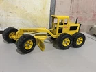 Tonka Road Grader Yellow Vintage Diecast Construction Vehicle