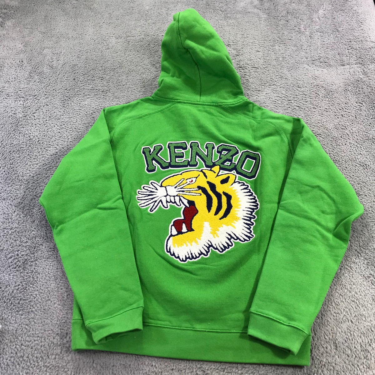 KENZO PARIS パーカー 1970 虎刺繍 スウェット KENZO Sweater Mens Medium Embroidered Tiger University 1970