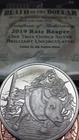 2019 Rate Reaper 1 oz. Silver Shield BU Death of Dollar Series #18 w/ COA, Cu