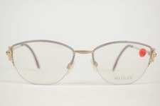 Vintage Metzler 7346 201 54 17 130 Gold/Multicolored Semirimless Glasses NOS