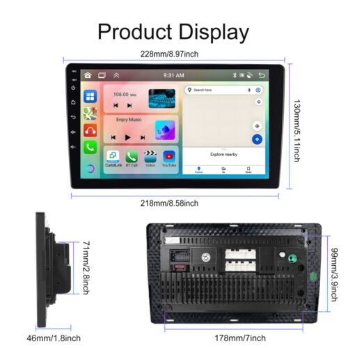 6+128G Android13 estéreo para automóvil GPS BT radio navegación para Toyota Camry 2015-2017 - Imagen 18 de 24