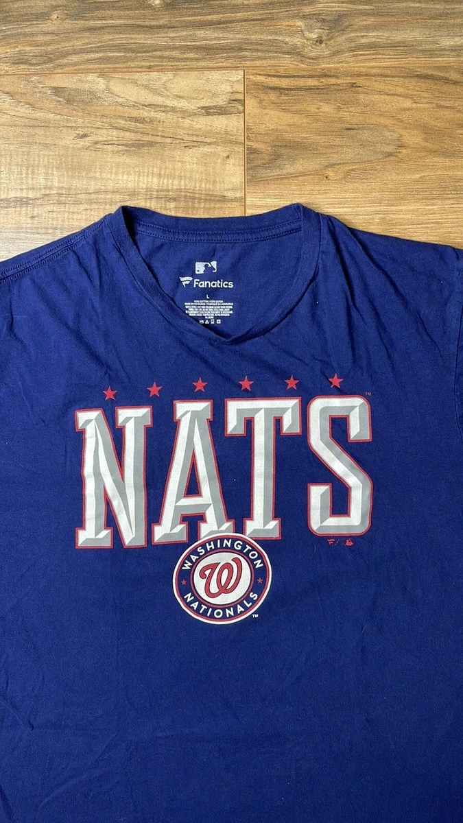 MLB Washington Nationals Blue T-Shirt by Fanatics Men's Large