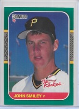 1987 Donruss The Rookies Baseball John Smiley Rookie RC # 39 Pittsburgh Pirates